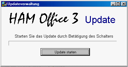 Updateverwaltung Programmupdate Hamoffice mein Amateurfunk Logbuch