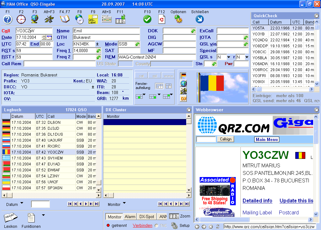 QSO-Eingabe