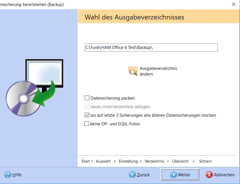 Backup Verzeichnis