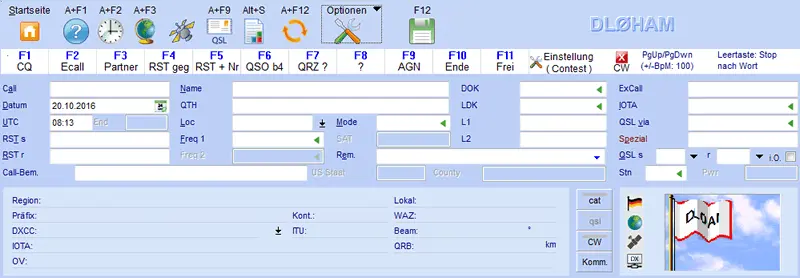 Einstellungen f�r CW-Keyer Hamoffice mein Amateurfunk Logbuch