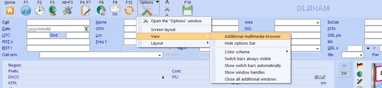 multimedia browser hamoffice my logbook