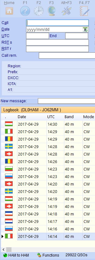 chat hamoffice my logbook amateur radio