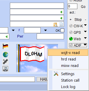 ADIF switch in optionbar