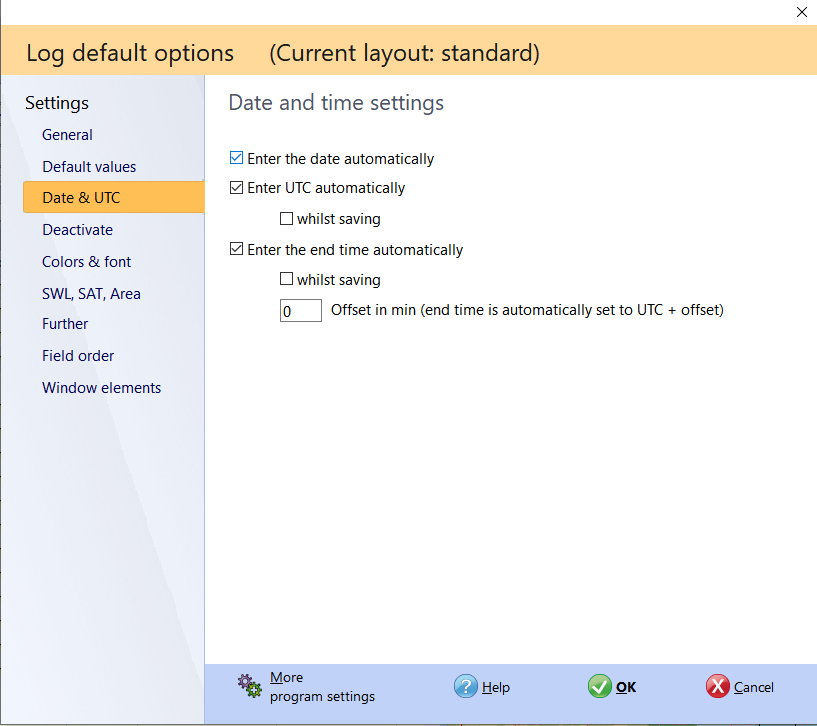 qso-input date settings hamoffice my logbook amateur radio