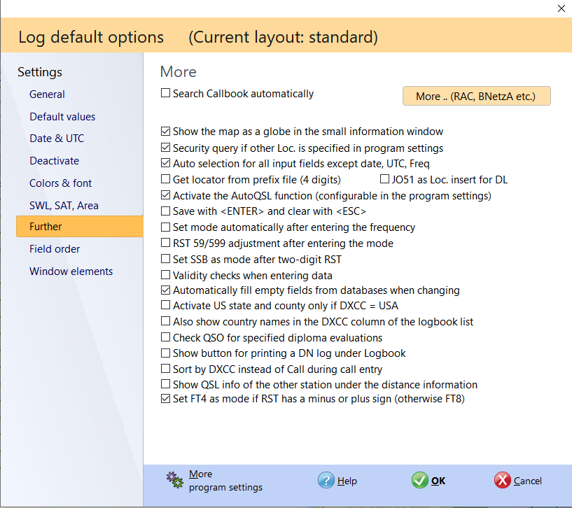 qso input more settings